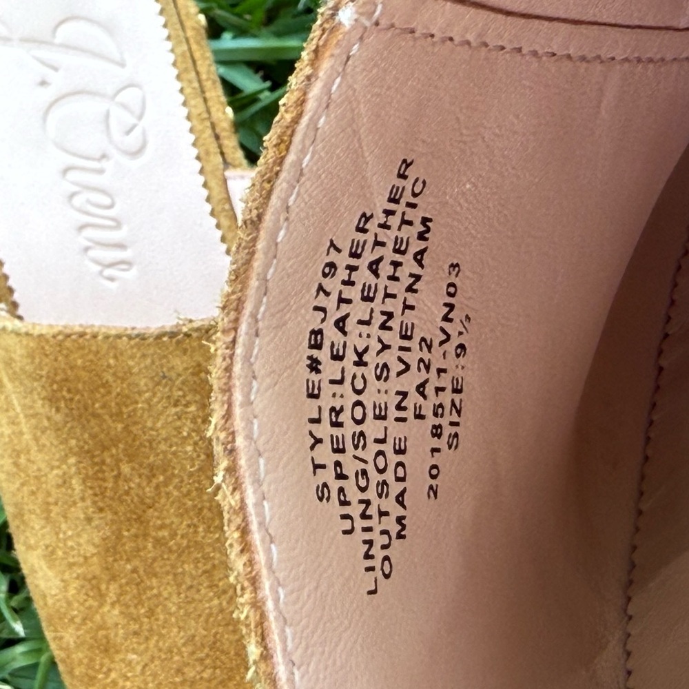 J. Crew Mules Dakota Suede Wood Sole Clogs Slip On Style Womens size 9.5 - Picture 9 of 9